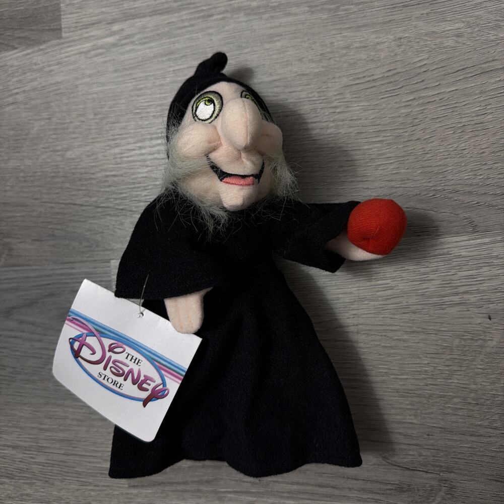 8" DISNEY STORE SNOW WHITE WITCH BEAN BAG STUFFED ANIMAL PLUSH DOLL NEW W TAG